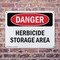 Signmission Herbicide Storage Area Danger Sign, Plastic, 14in W x 10in L, 2PK OS-2PACK-DS-P-1014-L-1972 - alternate 7